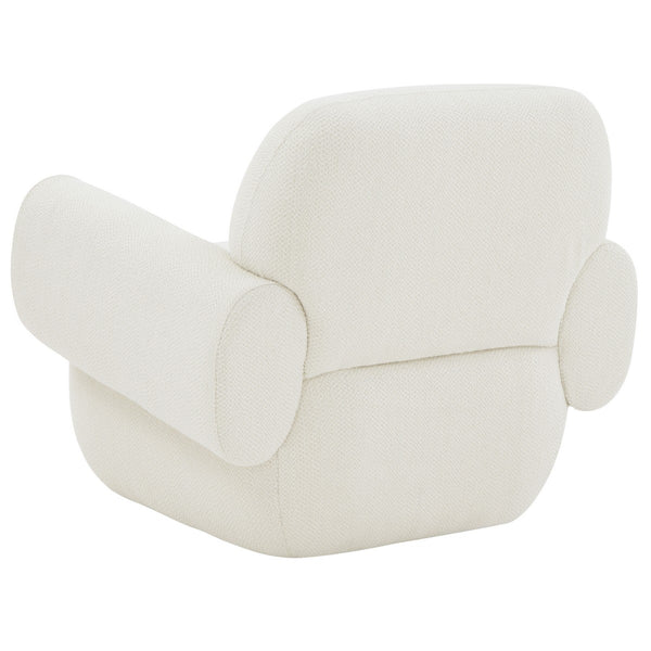 Safavieh Pryce Upholstered Accent Chair XII23 Ivory Wood / Fabric / Foam SFV5096A