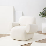 Safavieh Pryce Upholstered Accent Chair XII23 Ivory Wood / Fabric / Foam SFV5096A