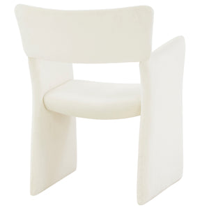 Safavieh Jayke Velvet Dining Chair Cream SFV5100A