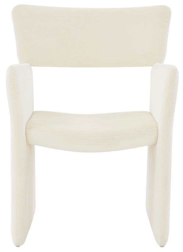 Safavieh Jayke Velvet Dining Chair Cream SFV5100A