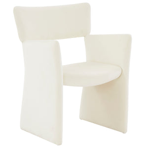 Safavieh Jayke Velvet Dining Chair Cream SFV5100A