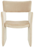 Safavieh Jayke Velvet Dining Chair Light Brown SFV5100B