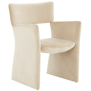 Safavieh Jayke Velvet Dining Chair Light Brown SFV5100B