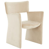 Safavieh Jayke Velvet Dining Chair Light Brown SFV5100B