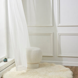 Safavieh Leboeff Round Ottoman Ivory Wood / Fabric / Foam SFV5101A