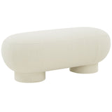 Safavieh Zaydie Upholstered Bench Ivory Wood / Fabric / Foam SFV5103A