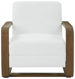 Jayshaw Chic Wood Frame Accent Chair - Modern Design with Plush Upholstery for Stylish Comfort