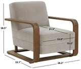 Safavieh Jayshaw Wood Frame Accent Chair SFV5107B