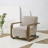 Safavieh Jayshaw Wood Frame Accent Chair SFV5107B