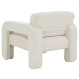 Safavieh Petey Corduroy Accent Chair Cream 32.3 IN W x 33.9 IN D x 30.3 IN H