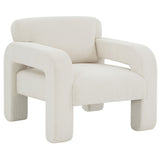 Safavieh Petey Corduroy Accent Chair Cream 32.3 IN W x 33.9 IN D x 30.3 IN H