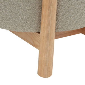 Safavieh Edwardina Boucle Accent Chair Taupe / Natural SFV5112A