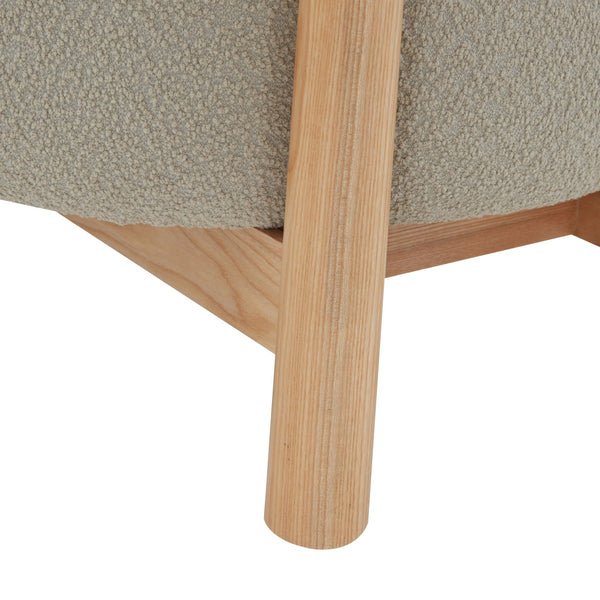 Safavieh Edwardina Boucle Accent Chair Taupe / Natural SFV5112A