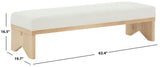 Safavieh Sharyn Boucle & Wood Bench Ivory / Natural SFV5113A