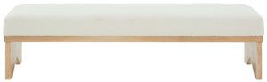 Safavieh Sharyn Boucle & Wood Bench Ivory / Natural SFV5113A