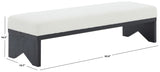 Safavieh Sharyn Boucle & Wood Bench Ivory / Black SFV5113B