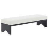 Safavieh Sharyn Boucle & Wood Bench Ivory / Black SFV5113B