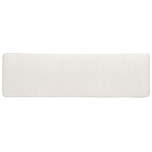 Safavieh Tylie Boucle & Wood Bench Ivory / Natural 60.2 IN W x 18.1 IN D x 17.3 IN H