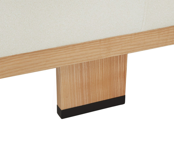 Safavieh Abrianna Wood Base Bench Ivory / Natural SFV5115A