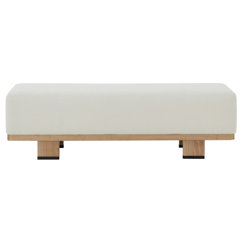 Safavieh Abrianna Wood Base Bench Ivory / Natural SFV5115A