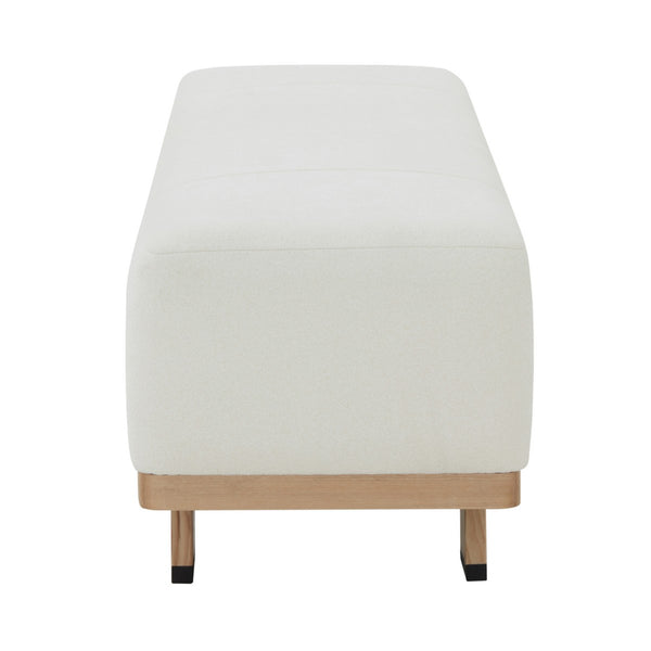Safavieh Abrianna Wood Base Bench Ivory / Natural SFV5115A