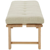 Safavieh Bartolili Wood & Cushion Bench Beige / Natural SFV5116A