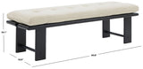 Safavieh Bartolili Wood & Cushion Bench Beige / Black SFV5116B