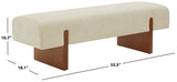 Safavieh Kandiss Linen Bench Beige / Brown SFV5117A