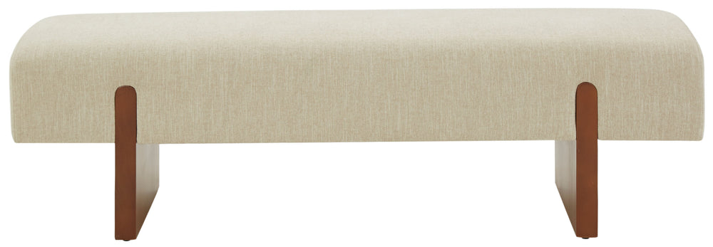 Safavieh Kandiss Linen Bench Beige / Brown SFV5117A