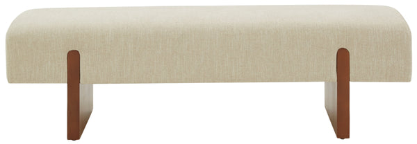 Safavieh Kandiss Linen Bench Beige / Brown SFV5117A