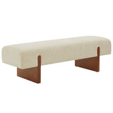 Safavieh Kandiss Linen Bench Beige / Brown SFV5117A