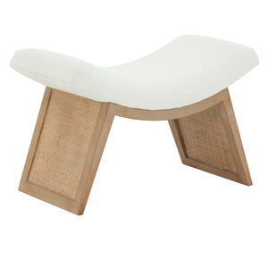 Safavieh Effie Boucle Ottoman Ivory / Natural SFV5119A