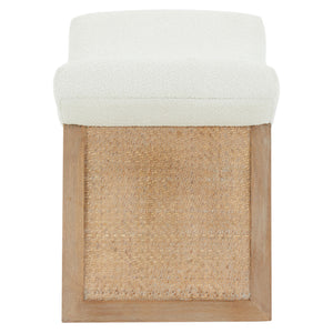 Safavieh Effie Boucle Ottoman Ivory / Natural SFV5119A