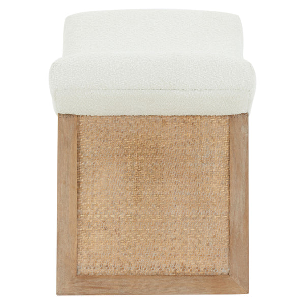 Safavieh Effie Boucle Ottoman Ivory / Natural SFV5119A