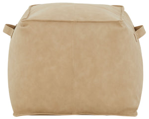 Safavieh Pablo Vegan Leather Pouf Camel SFV5121A