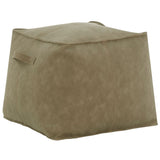 Safavieh Pablo Vegan Leather Pouf Brown SFV5121B