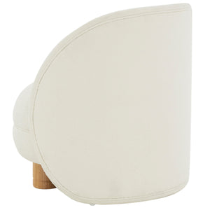 Safavieh Gracelyn Boucle Accent Chair Ivory / Natural SFV5123A