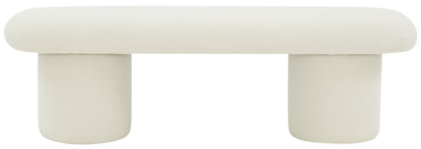 Safavieh Cassandralee Boucle Bench Ivory SFV5124A