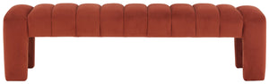 Safavieh Bellisima Channel Tufted Bench Rust SFV5127A