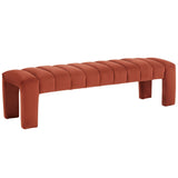 Safavieh Bellisima Channel Tufted Bench Rust SFV5127A