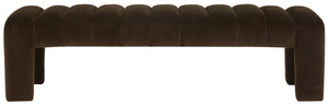 Safavieh Bellisima Channel Tufted Bench Dark Brown SFV5127B