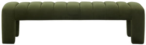 Safavieh Bellisima Channel Tufted Bench Forest Green SFV5127C