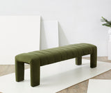 Safavieh Bellisima Channel Tufted Bench Forest Green SFV5127C