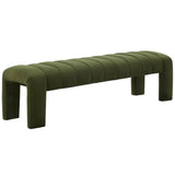 Safavieh Bellisima Channel Tufted Bench Forest Green SFV5127C