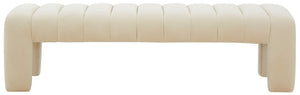 Safavieh Bellisima Channel Tufted Bench Cream SFV5127D