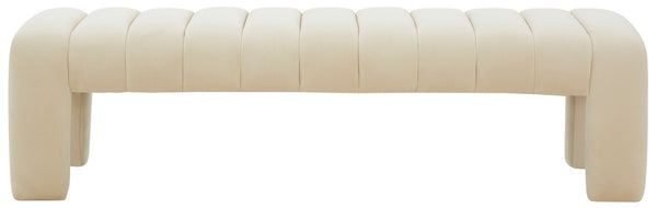 Safavieh Bellisima Channel Tufted Bench Cream SFV5127D