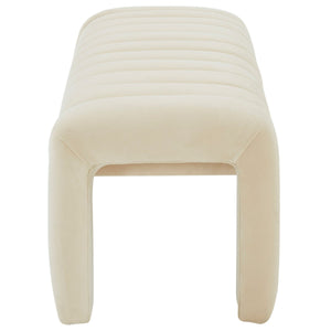Safavieh Bellisima Channel Tufted Bench Cream SFV5127D