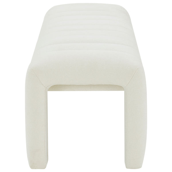 Safavieh Bellisima Channel Tufted Bench Ivory SFV5127E