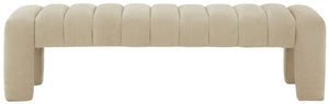 Safavieh Bellisima Channel Tufted Bench Tan SFV5127F