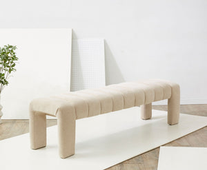 Safavieh Bellisima Channel Tufted Bench Tan SFV5127F